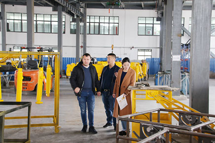 Romanian customers visit our company for field visits