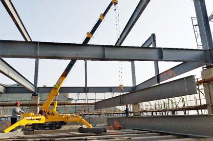 钢结构安装及精调需要的吊车大约是多大吨的